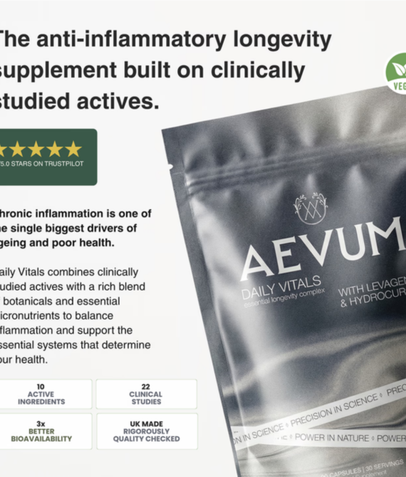 AEVUM Daily Vitals Essential Longevity & Cellular Health Complex 90 Capsules