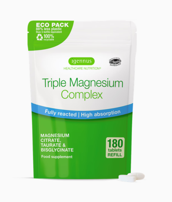 Advanced Triple Magnesium Complex with Glycinate, Citrate & Taurate, 180 Tablets