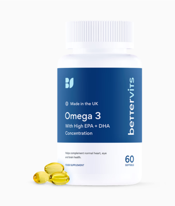 Bettervits Omega 3 Softgels High EPA and DHA – 60s