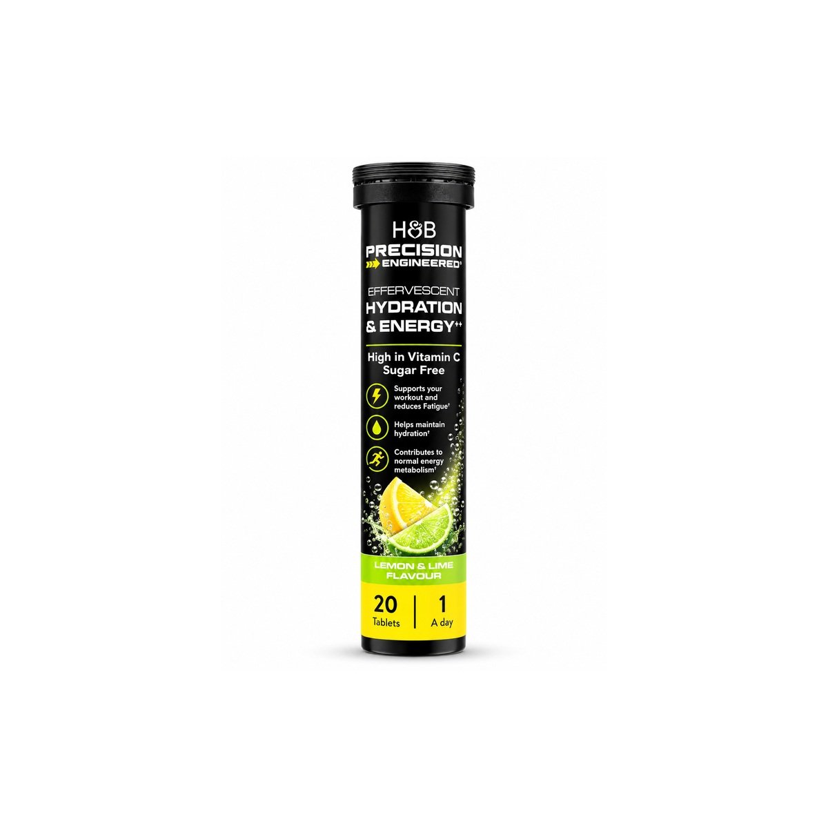 Hydration & Energy Effervescent Lemon & Lime 20 Tablets