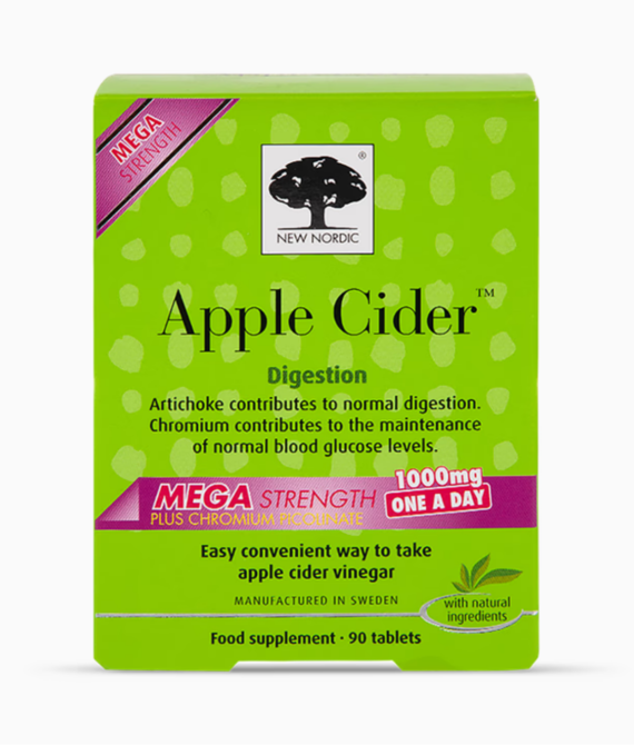 New Nordic Apple Cider Mega Strength 1000mg 90 Tablets