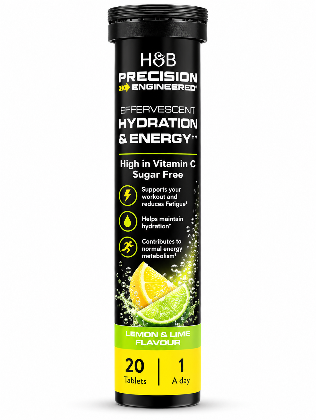Hydration & Energy Effervescent Lemon & Lime 20 Tablets - Image 7