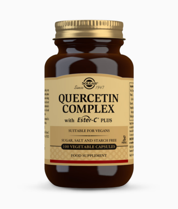 Solgar Quercetin Complex With Ester-C Plus Vegetable 100 Capsules