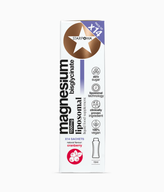 Starpowa Magnesium Liquid Liposomal Cranberry 1500 mg 14 Sachets