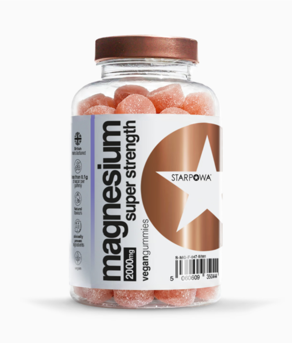 Starpowa Magnesium Super Strength Strawberry Flavour 60 Gummies