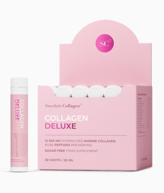Swedish Collagen Deluxe Marine Collagen 12500mg Berry Flavour 30 Shots