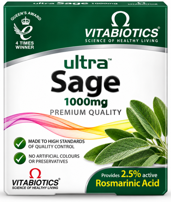 Vitabiotics Ultra Sage 1000mg 30 Tablets